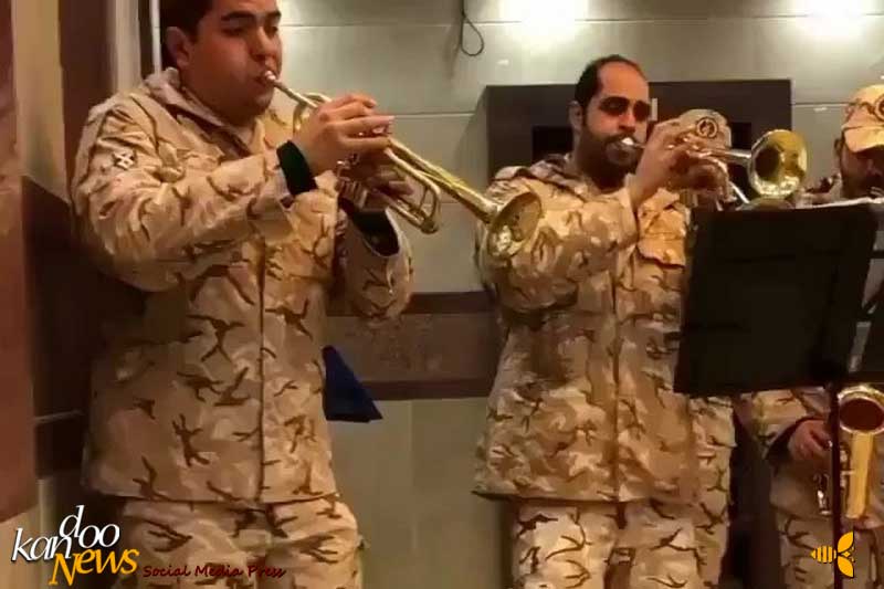 شادی و رقص گرو موزیک سربازان با یک آهنگ نوستالژیک +فیلم