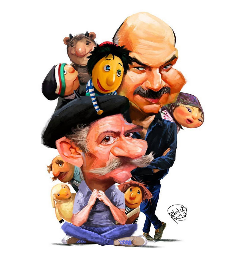 کاریکاتوری از شهاب جعفر نژاد برای عوامل کلاه قرمزی