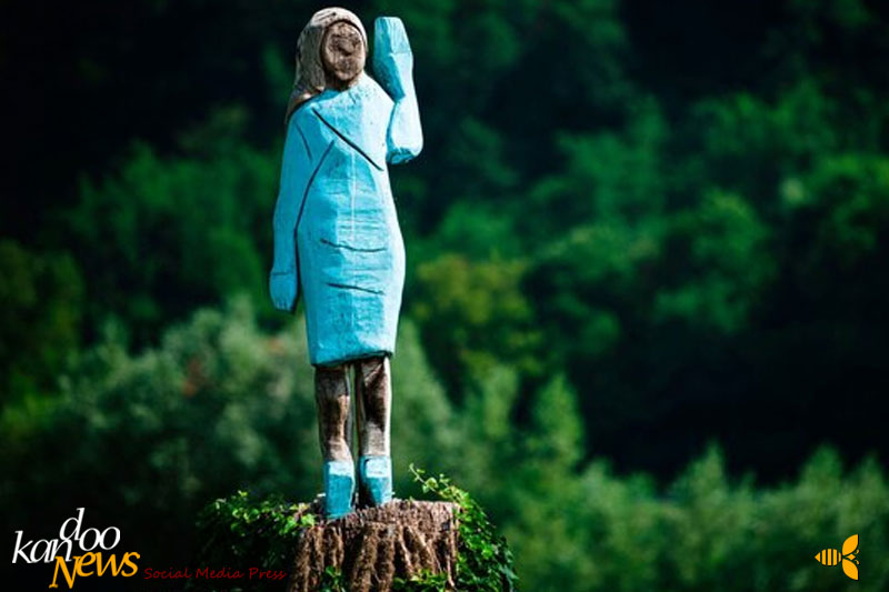 مجسمه عجیب ملانیا ترامپ